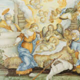 Bildplatte ''Heilige drei Könige'' Castelli, Italien um 1700, hellbrau… - photo 1