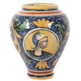 Majolika-Apothekergefäß wohl Süditalien/Sizilien um 1720; beiger Scher… - photo 1