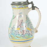 Fayence-Birnkrug Gmunden/Österreich, um 1820, heller Scherben, gebauch… - photo 2