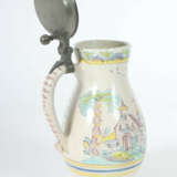 Fayence-Birnkrug Gmunden/Österreich, um 1820, heller Scherben, gebauch… - photo 3