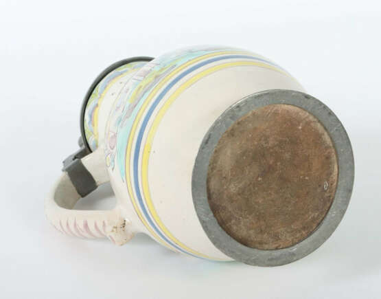 Fayence-Birnkrug Gmunden/Österreich, um 1820, heller Scherben, gebauch… - photo 4