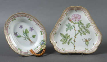 Henkel-Anbietschale & Platte mit Dekor ''Flora Danica'' Royal Copenhag…