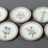 8 Brotteller mit Dekor ''Flora Danica'' Royal Copenhagen, Dänemark, 19… - Foto 1