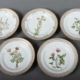 8 Brotteller mit Dekor ''Flora Danica'' Royal Copenhagen, Dänemark, 19… - Foto 3