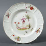 Teller mit Chinoiseriedekor Frankenthal, 1759-1762, Porzellan, polychr… - photo 1