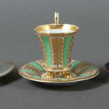 3 variierende Ziertassen mit Unteren KPM Berlin, Richard Ginori Doccia… - фото 1