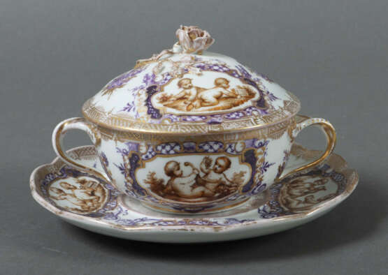 Suppentasse mit Unterer wohl Königliche Porcelain Fabrique, Meissen, c… - photo 1 Suppentasse mit Unterer wohl Königliche Porcelain Fabrique, Meissen, c… - photo 1