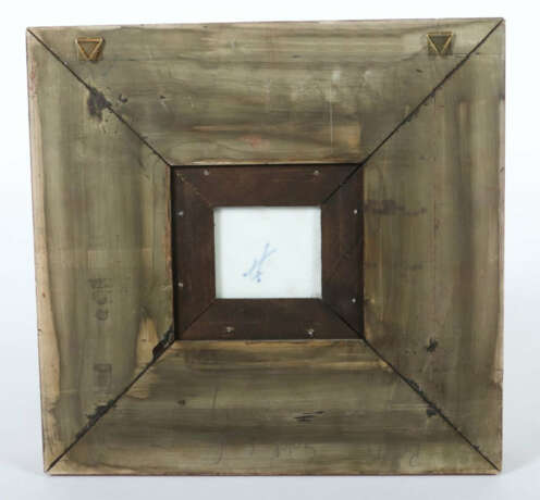 Kleine Bildplatte mit Watteauszene Meissen, 1850 - 1924, Porzellan, po… - Foto 4