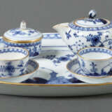 Puppen-/Miniatur-Déjeuner mit Blaumalerei Meissen, um 1850/60, Porzell… - photo 1