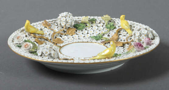 Unterschale mit Schneeballendekor für Schneeballen-Deckeldose, Meissen… - photo 2