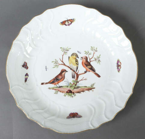Rundschale mit Vogel- und Insektenmalerei Königliche Porzellan Manufak… - photo 1