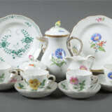 Mokkaservice für 5 Personen + ein Mokkagedeck Meissen, nach 1934, Porz… - photo 1