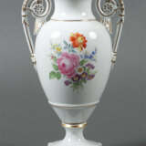 Henkelvase Meissen, 2. Hälfte 20. Jh., Weißporzellan, Amphorenform mit… - фото 1