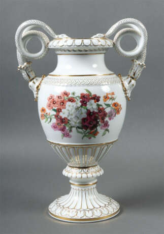 Große Schlangenhenkelvase Meissen, 1860-1924, Amphorenform mit Schlang… - фото 2 Große Schlangenhenkelvase Meissen, 1860-1924, Amphorenform mit Schlang… - фото 2