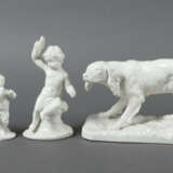 4 Figuren Porzellanmanufaktur Nymphenburg, nach 1900, unbemalte, glasi… - photo 1