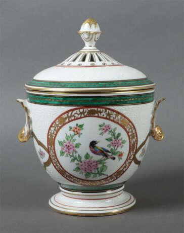 Große Potpourri-/Deckelvase Sächsische Porzellanfabrik zu Potschappel … - photo 2