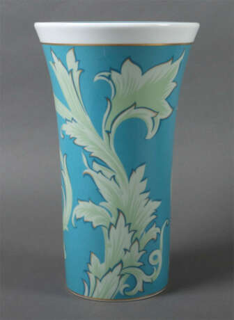 Versace-Vase ''Arabesque'' Rosenthal, Ende 20. Jh., Porzellan glasiert… - Foto 1