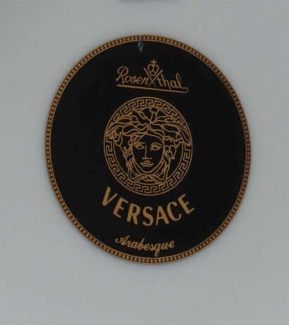 Versace-Vase ''Arabesque'' Rosenthal, Ende 20. Jh., Porzellan glasiert… - Foto 3