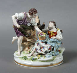 Figurengruppe Thür. Porzellanmanufaktur Volkstedt, Rudolstadt, 1915-19…