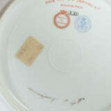 3 Bildteller Sèvres, Frankreich, 19. Jh., Porzellan, blauer Fond, die … - photo 2