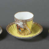 3 variierende Mokkatassen mit Unteren 2x Limoges, Frankreich, 2x Ginor… - photo 2