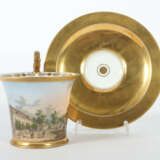 Ansichtentasse ''Pischtyan'' und Untere Wien, 1824, Porzellan, polychr… - photo 1