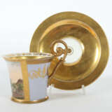 Ansichtentasse ''Pischtyan'' und Untere Wien, 1824, Porzellan, polychr… - photo 2