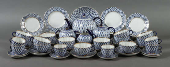 Kaffee-/Teeservice ''Kobaltnetz'' für 6 und 12 Personen Lomonosov, nac… - photo 1