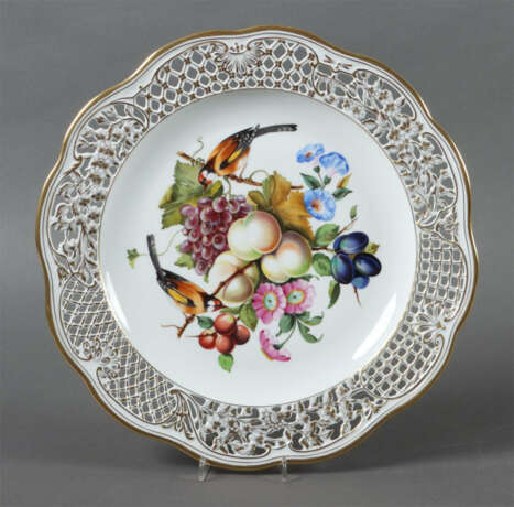 Großer Durchbruch-Wandteller Herend, 1960er/70er Jahre, Porzellan, pol… - photo 1 Großer Durchbruch-Wandteller Herend, 1960er/70er Jahre, Porzellan, pol… - photo 1