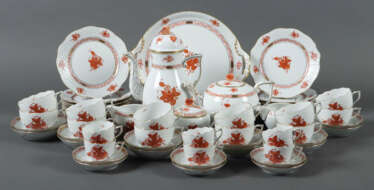 Kaffee-/Tee-/Mokkaserviceteile ''Apponyi orange'' für mindestens 6 Per…