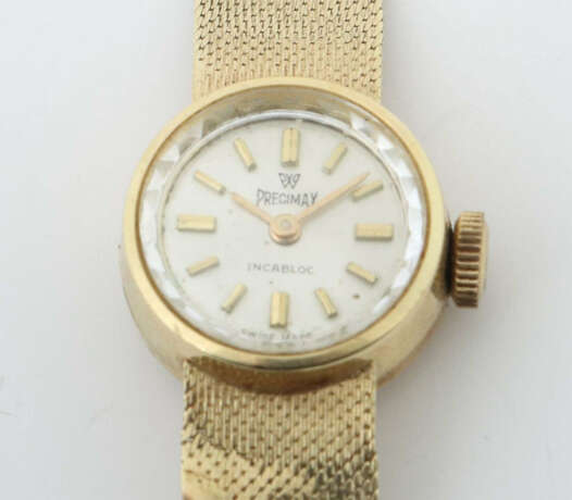 Damenarmbanduhr 1960er Jahre, Marke Precimax Incabloc, Gelbgold 585, c… - photo 1