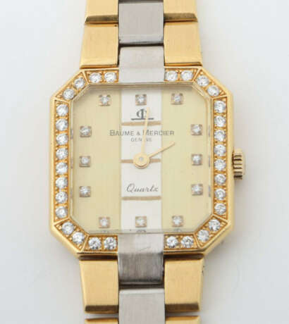 Damenarmbanduhr Baume & Mercier Genève 1980er Jahre, Gelbgold/Weißgold… - photo 1