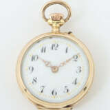 Damentaschenuhr Mitte 20. Jhr., Gelbgold 585, punziert, Innendeckel Me… - photo 1