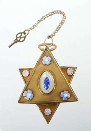 Taschenuhr in Gehäuse Modern, Taschenuhrobjekt in Sterngehäuse mit blü… - photo 3 Taschenuhr in Gehäuse Modern, Taschenuhrobjekt in Sterngehäuse mit blü… - photo 3