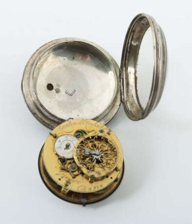 Spindeltaschenuhr Um 1800, Aguiton & Rouchat à Geneve, Silber, punzier… - Foto 2 Spindeltaschenuhr Um 1800, Aguiton & Rouchat à Geneve, Silber, punzier… - Foto 2