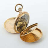 Goldtaschenuhr Um 1900, Herrentaschenuhr mit filigranem Muster, Gelbgo… - Foto 2