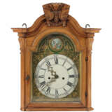 Kopf einer Bodenstanduhr 19. Jh., Emaillezifferblatt mit römischen Stu… - фото 1