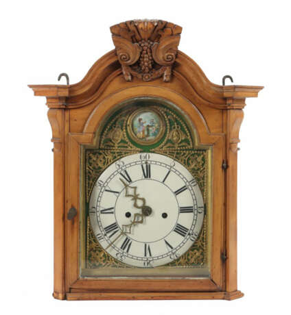 Kopf einer Bodenstanduhr 19. Jh., Emaillezifferblatt mit römischen Stu… - фото 1 Kopf einer Bodenstanduhr 19. Jh., Emaillezifferblatt mit römischen Stu… - фото 1