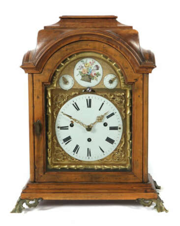 Barock-Stockuhr 18. Jh., wohl Österreich, Emaillezifferblatt mit römis… - photo 1 Barock-Stockuhr 18. Jh., wohl Österreich, Emaillezifferblatt mit römis… - photo 1