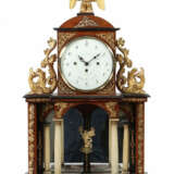 Wiener Empire-Uhr Anfang 19. Jh., Emaillezifferblatt bez. ''Osthälder … - photo 1