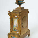 Napoleon III.-Kaminuhr mit Porzellanmalerei Frankreich, um 1870, römis… - Foto 3