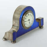 Kaminuhr mit emailliertem Silbergehäuse gepunzt für: Henry Clifford Da… - photo 2