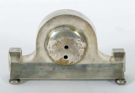 Kaminuhr mit emailliertem Silbergehäuse gepunzt für: Henry Clifford Da… - photo 3