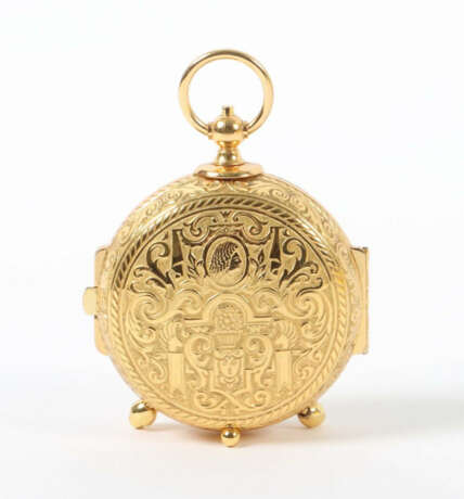 Tischwecker Mitte 20. Jhr., Marke Imhof Trianon, Messing, 1 Fuß besch.… - photo 2 Tischwecker Mitte 20. Jhr., Marke Imhof Trianon, Messing, 1 Fuß besch.… - photo 2