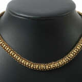 Halskette Um 1850, Gliederkette, Gelbgold 585, punziert, ca. 15,3 g, L… - photo 1