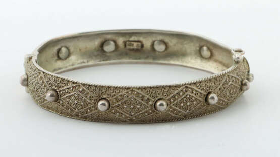 Armreif von Theodor Farner Um 1935/40, Silber 925, punziert, Armreif v… - photo 2