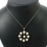 Kette und Anhänger Um 1970, Weißgold Kette 585 Kette und 590 Anhänger … - photo 2