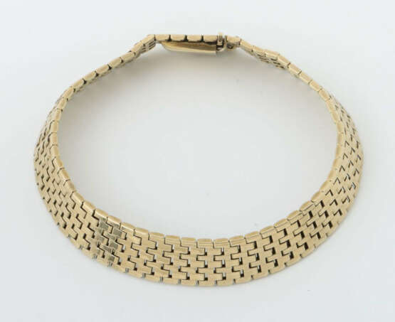 Goldarmband 20. Jhr., Gelbgold 333, punziert, ca. 13,3 g, L: 19,3 cm. … - photo 1