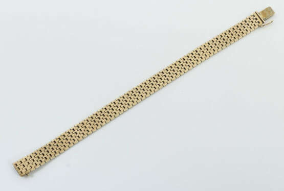 Goldarmband 20. Jhr., Gelbgold 333, punziert, ca. 13,3 g, L: 19,3 cm. … - photo 2