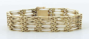 Goldarmband 20. Jhr., Armband in Gelbgold 585, punziert, ca. 53,5 g, J…